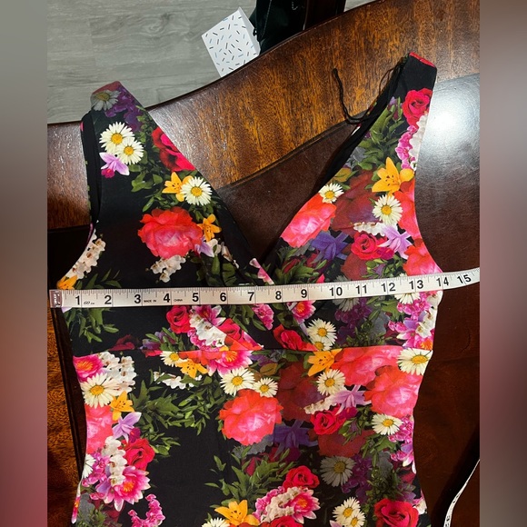 Aidan Matrix Floral Cocktail Dress - Picture 6 of 8